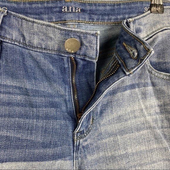 A.N.A. Patchwork Skinny Jeggings Jeans Women's 30/10 Light Blue Mid Rise - Picture 6 of 10